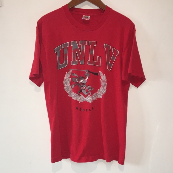 Vintage Single-Stitch UNLV Runnin’ Rebels Large T-Shirt Tee Las Vegas, Nevada - Picture 5 of 11